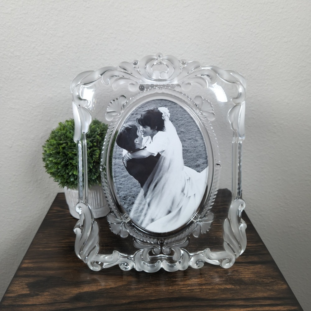 Mikasa Princess Picture Frame Oval Crystal Clear Germany Gift